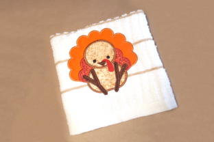 Adorable Cute Thanksgiving Turkey Applique