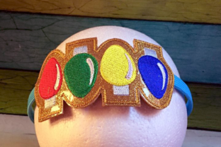 Christmas Lights ITH Headband: A Festive Embroidery Gem