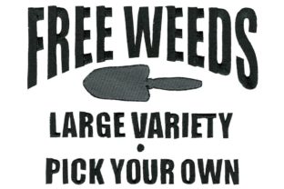 Free Weeds: A Fresh Embroidery Design for Spring