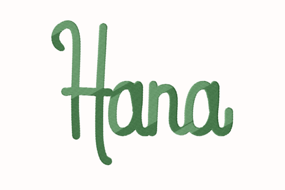 Hana Lettering: A Delicate Touch for Embroidery Projects