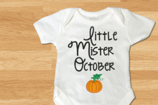 Little Mister October Pumpkin Embroidery