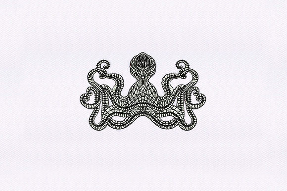Mandala Octopus: A Unique Embroidery Design
