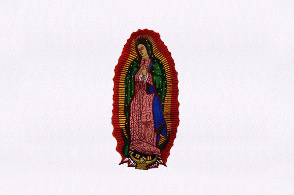 Praying Madonna: A Premium Embroidery Design