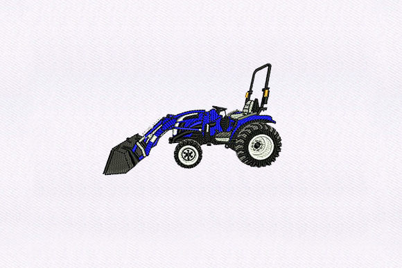 Ride on Bulldozer: A Charming Embroidery Design