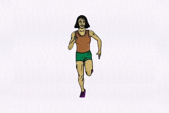 Running Woman: A Dynamic Addition to Your Embroidery Projects