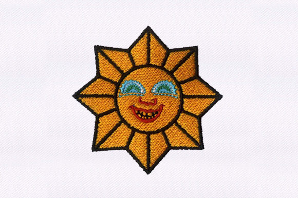 Smiling Sun: A Charming Addition to Your Embroidery Projects