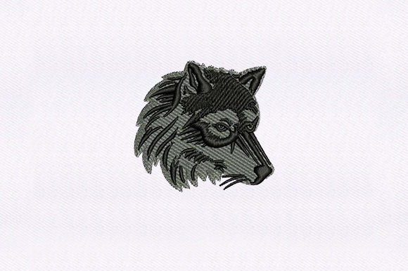 Wolf Face: A Premium Embroidery for Your Boutique