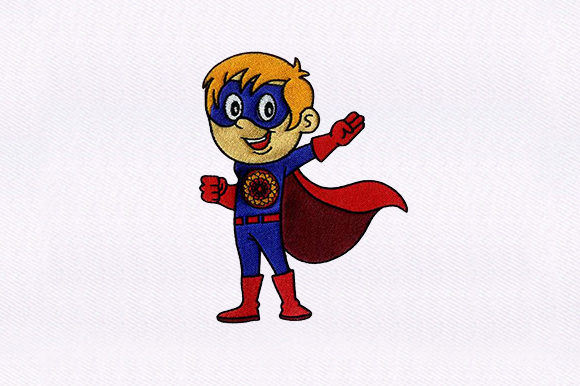 Young Superhero: A Bold Embroidery for Business